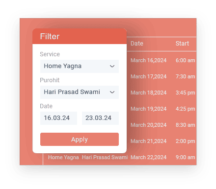 Pandit ji Availability