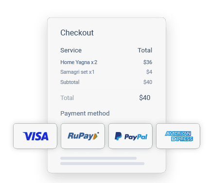 Pandit Booking CheckOut