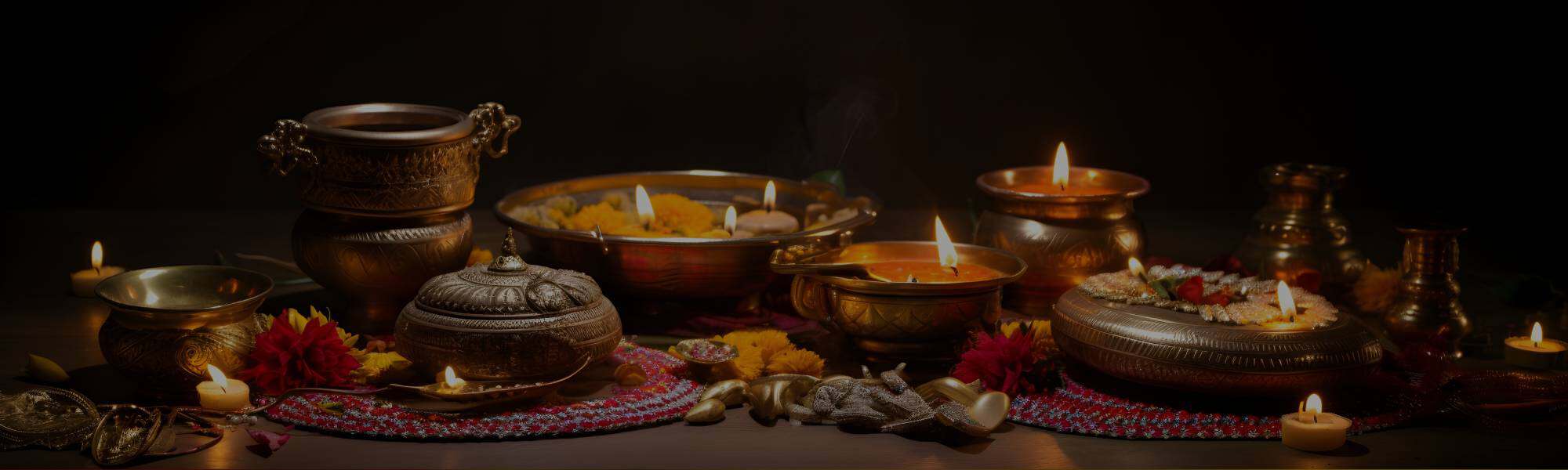 Traditional Diwali diya and oil lamps for festive celebration at Utsav Market™.
